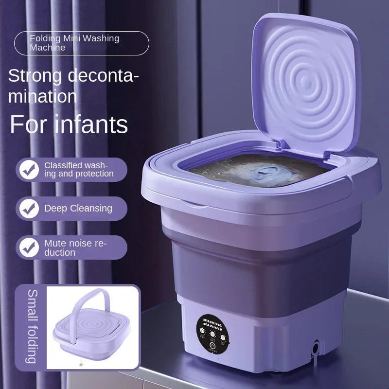 PocketSuds-8L Foldable Washing Machine Bucket