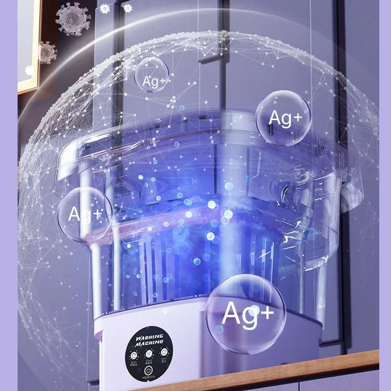 PocketSuds-8L Foldable Washing Machine Bucket